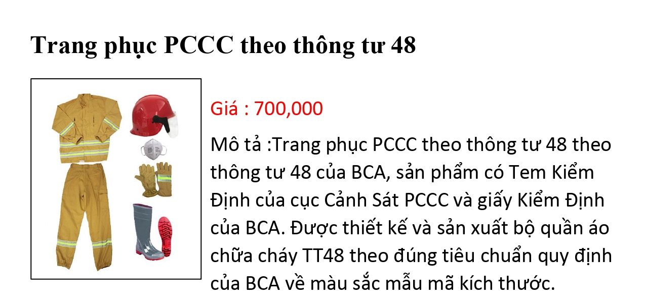 Trang Phục PCCC