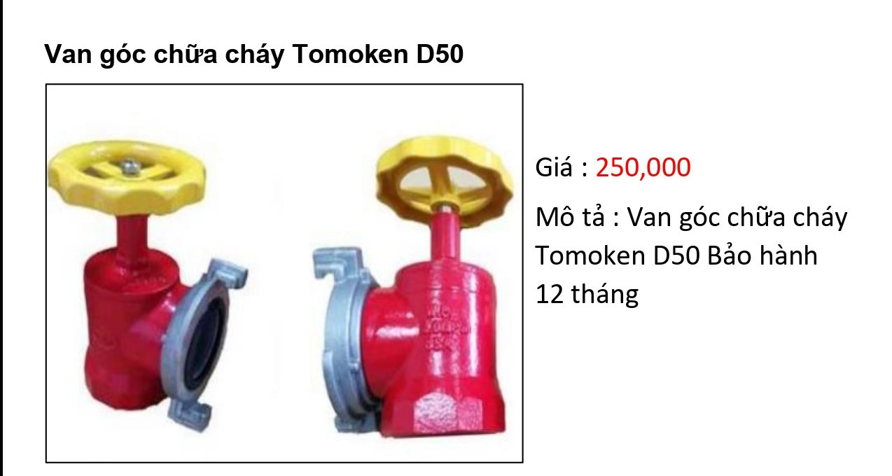 Van Góc Tomoken D50